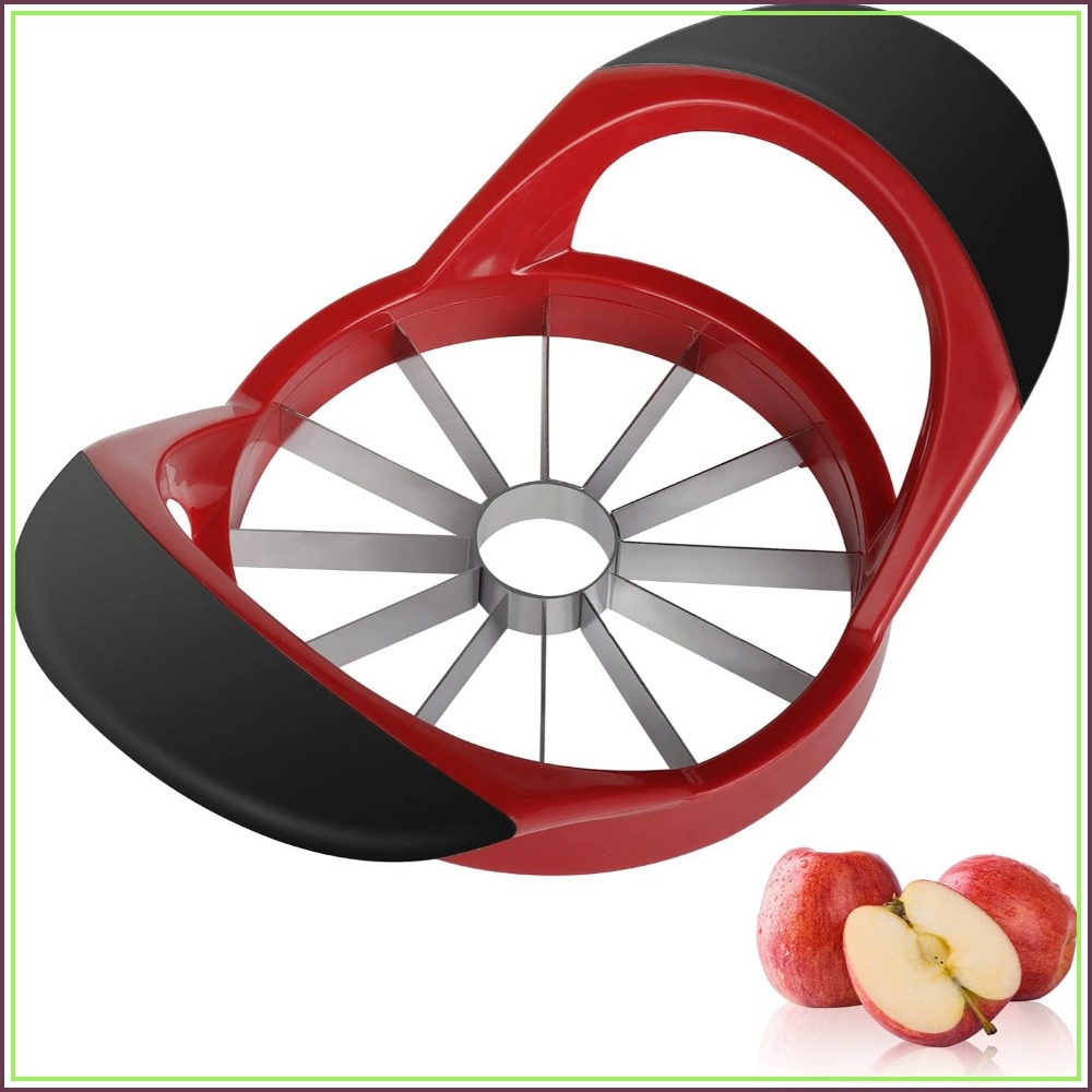 Apple Corer Slicer - 4,72 inch appel-snijder en -ontpitter, roestvrij