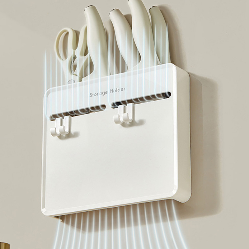 Kitchen Gadgets Cabinet - Keukenmeshouder zonder boren, aan de muur