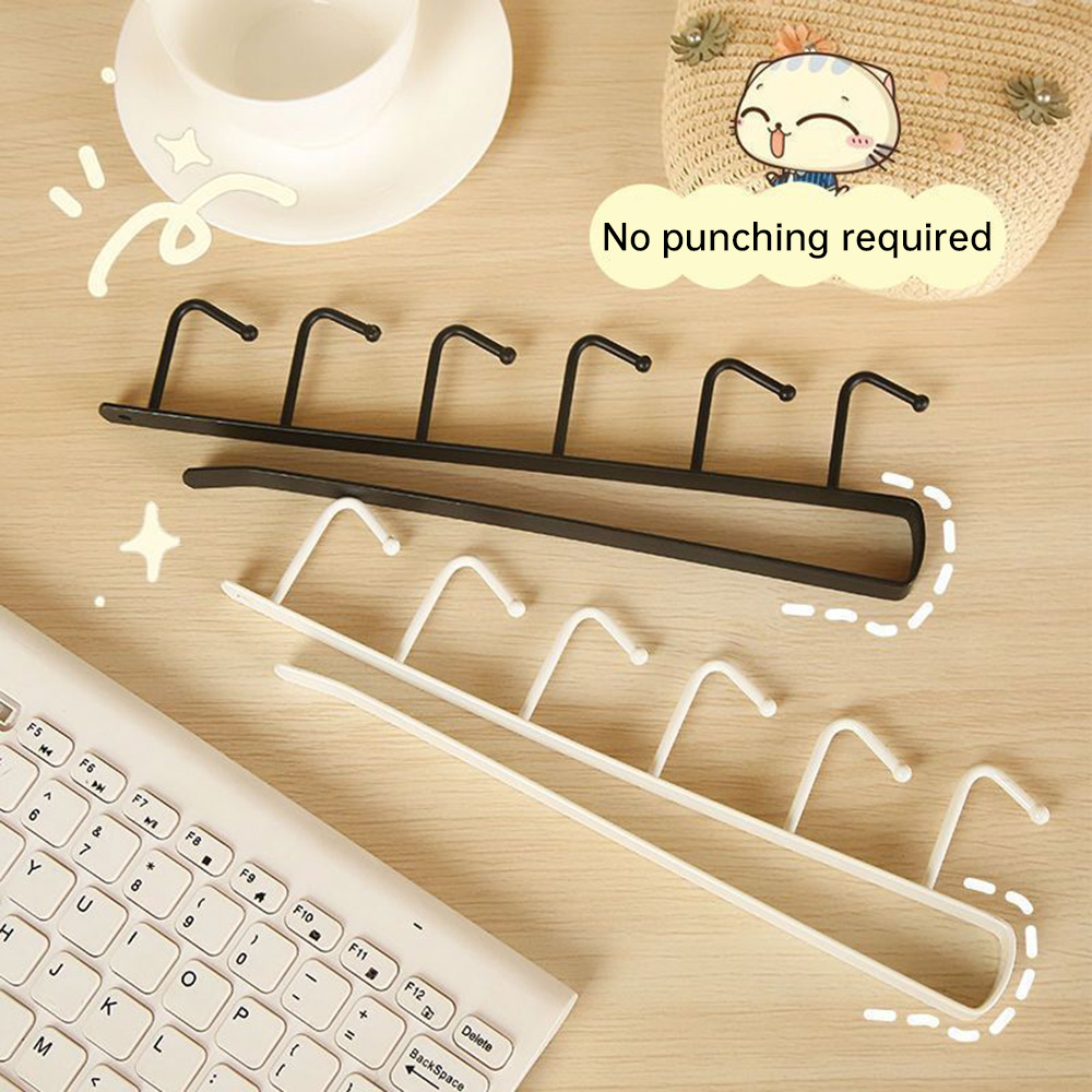 Kitchen Gadgets Cabinet - Geen boor nodig, onderkast mokkenhaakrek, 6