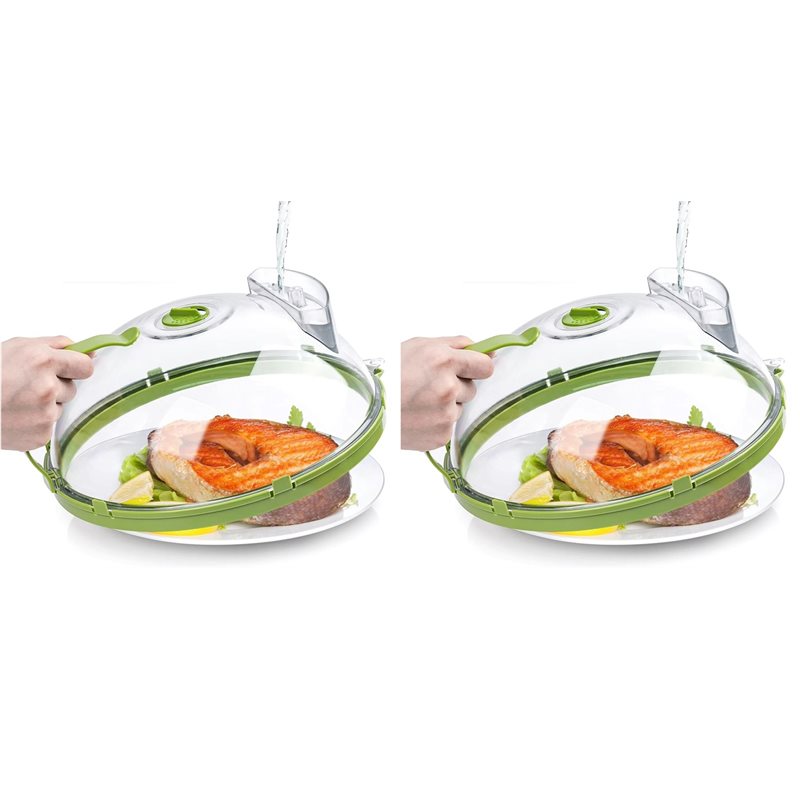 Kitchen Gadgets Brand - 【GLOEDNIEUW】2x magnetron-spatbescherming met stoomopening en handvat,
