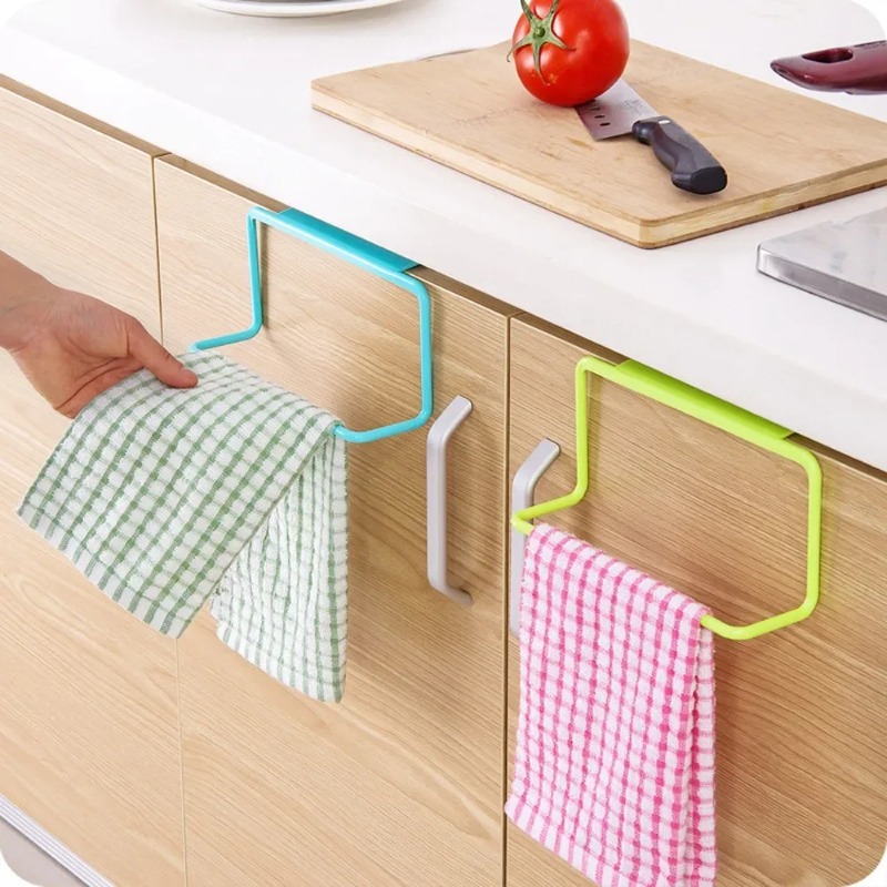 Kitchen Gadgets Cabinet - 1PC Plastic Hangende Houder Handdoekenrek Multifunctionele