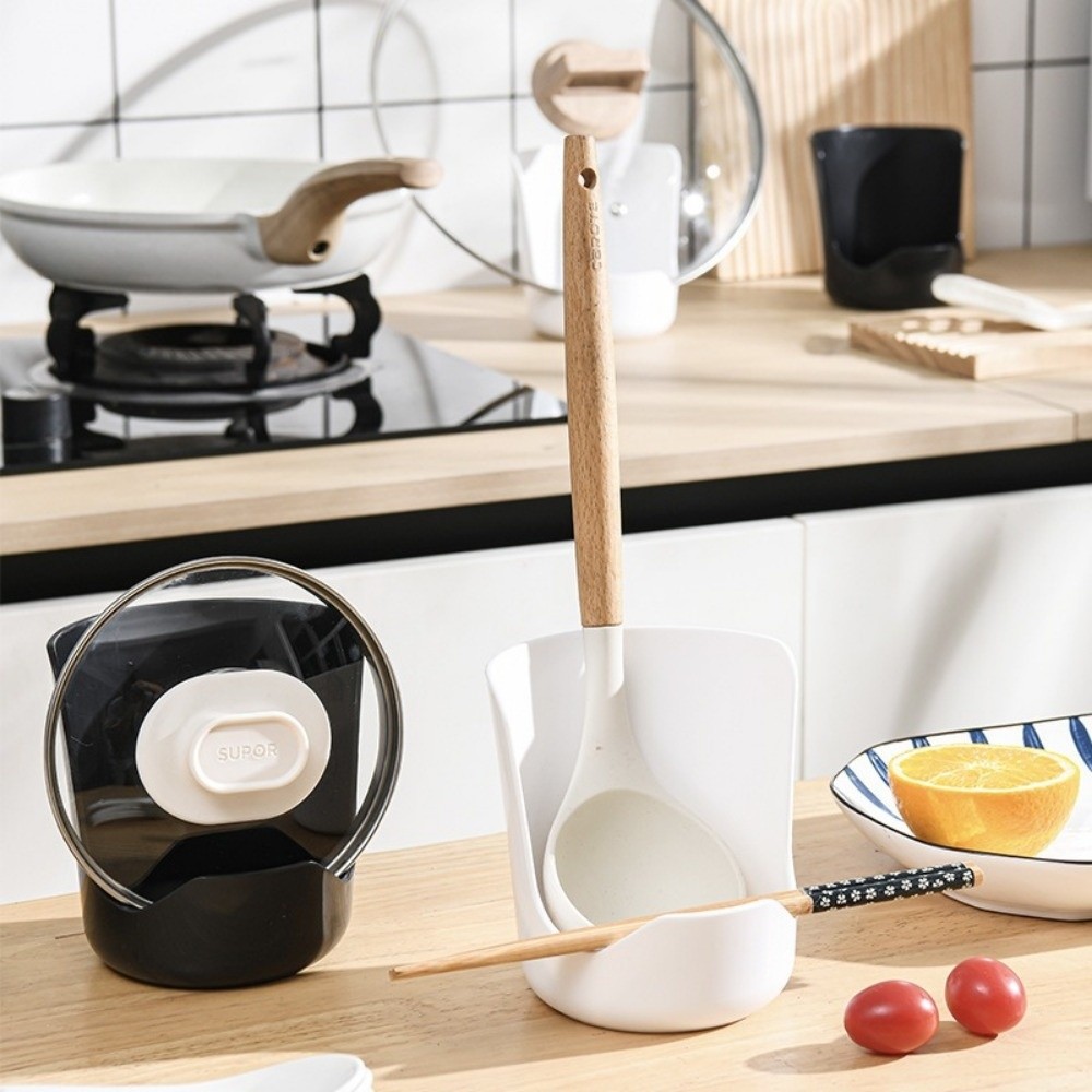 Kitchen Gadgets Holder - Praktische plastic spatelhouder, stabiel, hittebestendig, soeplepelrek,