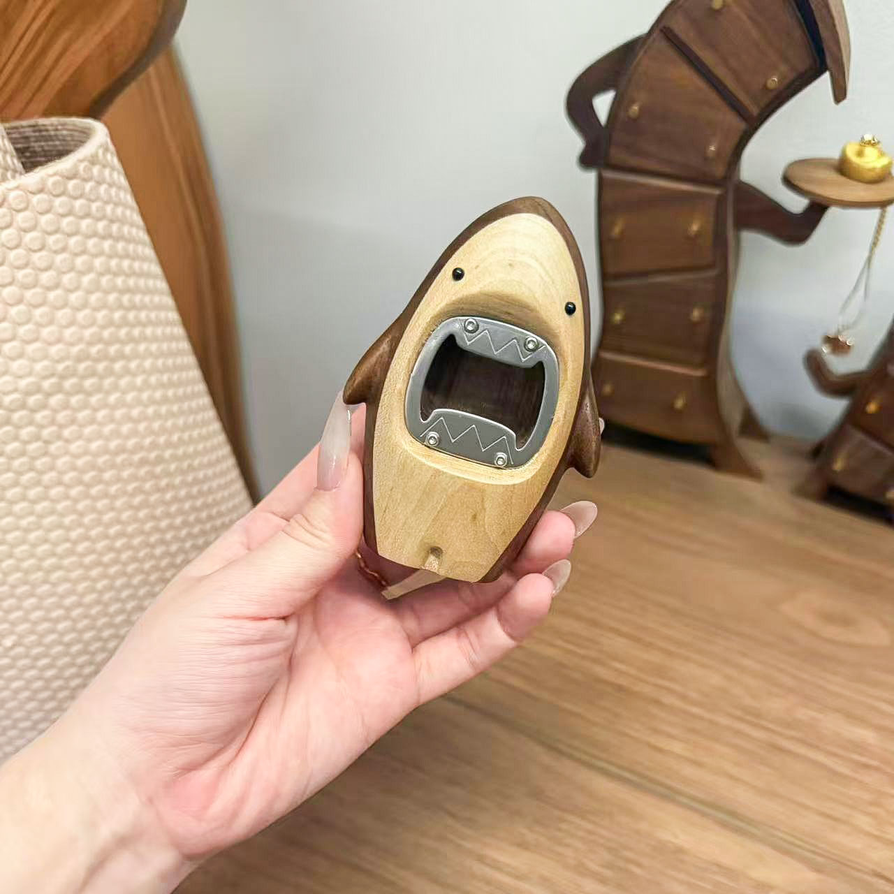 Creatieve Houten Haai Flesopen - Kitchen Gadgets For Gifts recensie en prijs