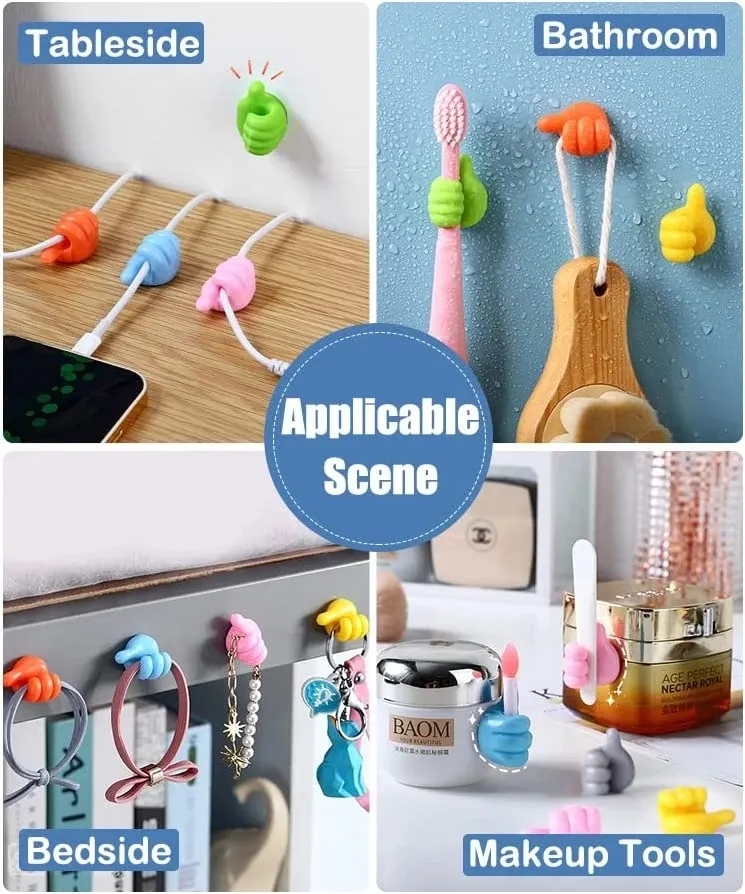 Siliconen Duim Muurhaak Kabelb - Kitchen Gadgets Holder recensie en prijs