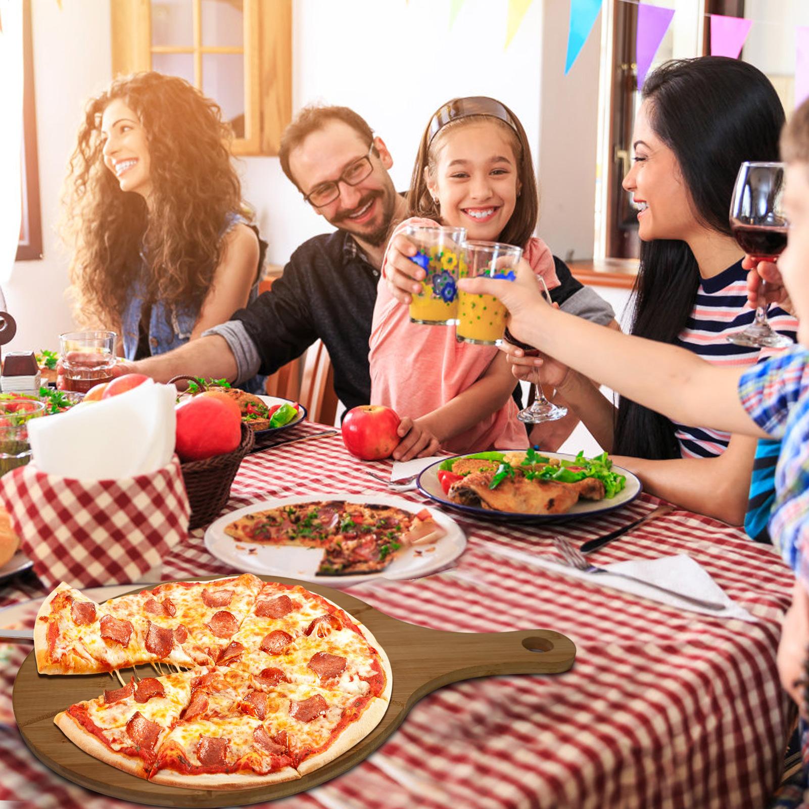 Pizza snijplank houten rond ke - Kitchen Gadgets Guide recensie en prijs