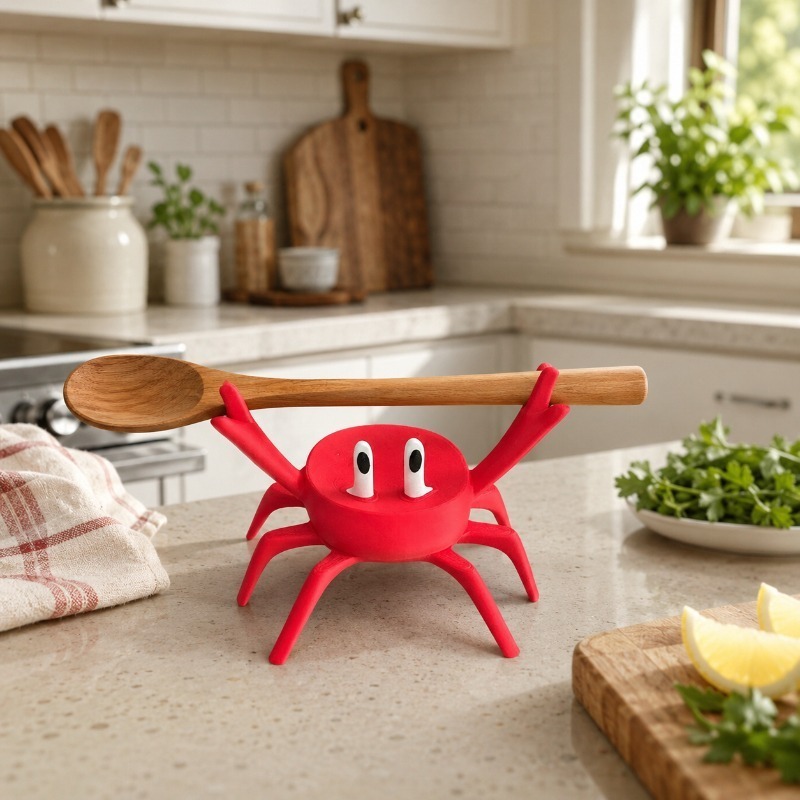 Rode Krab Lepelsteun, Schattig - Kitchen Gadgets For Gifts recensie en prijs