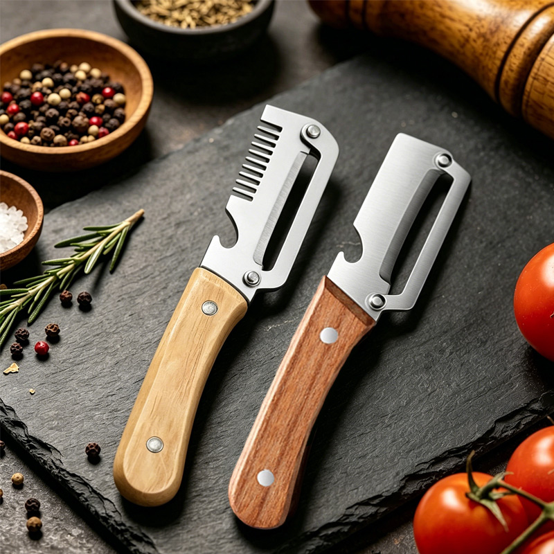 6 stuks houten handvat roestvr - Apple Corer Slicer recensie en prijs