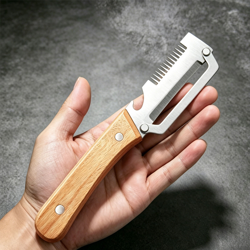 6 stuks houten handvat roestvr - Apple Corer Slicer recensie en prijs