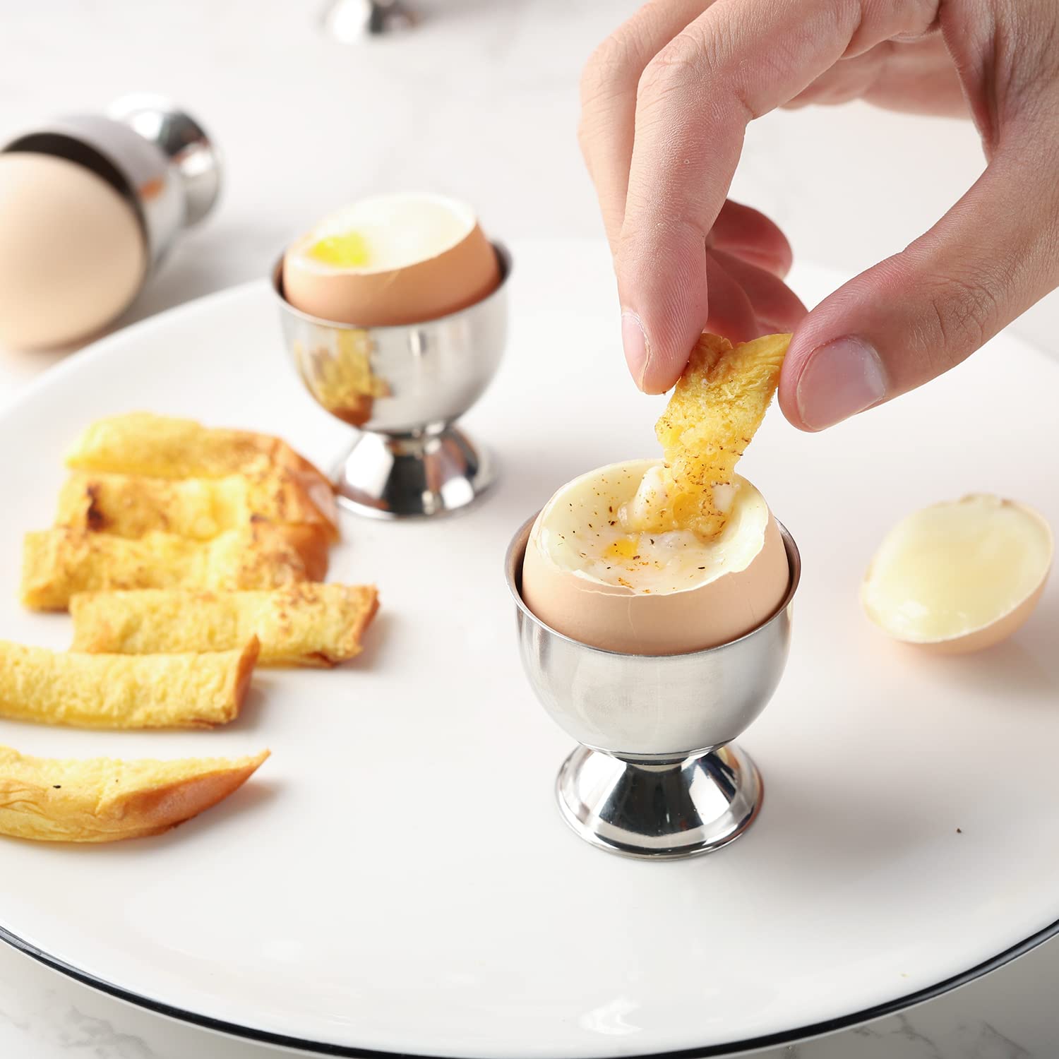 Roestvrijstalen Eierdopjes Set - Kitchen Gadgets For Gifts recensie en prijs